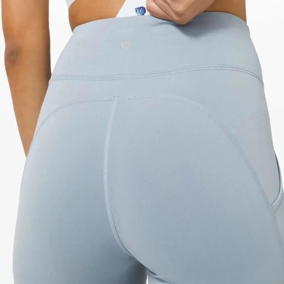 Lululemon sz 4 Invigorate High-Rise Tight 25" Chambray great pre owned condition - Picture 13 of 14